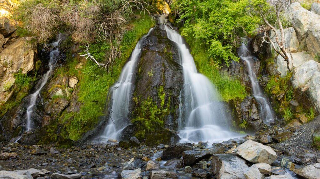 kings canyon waterfall trail hike in carson city nevada