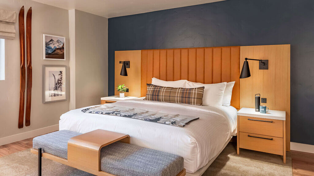 king hotel room inside the incline village in north lake tahoe nevada