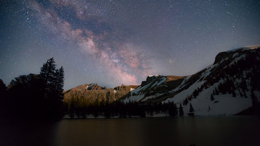milky way stargazing at great basin national park