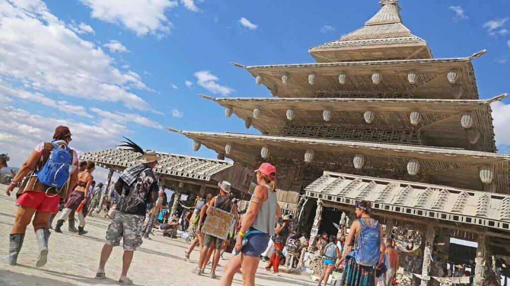 the temple at burning man